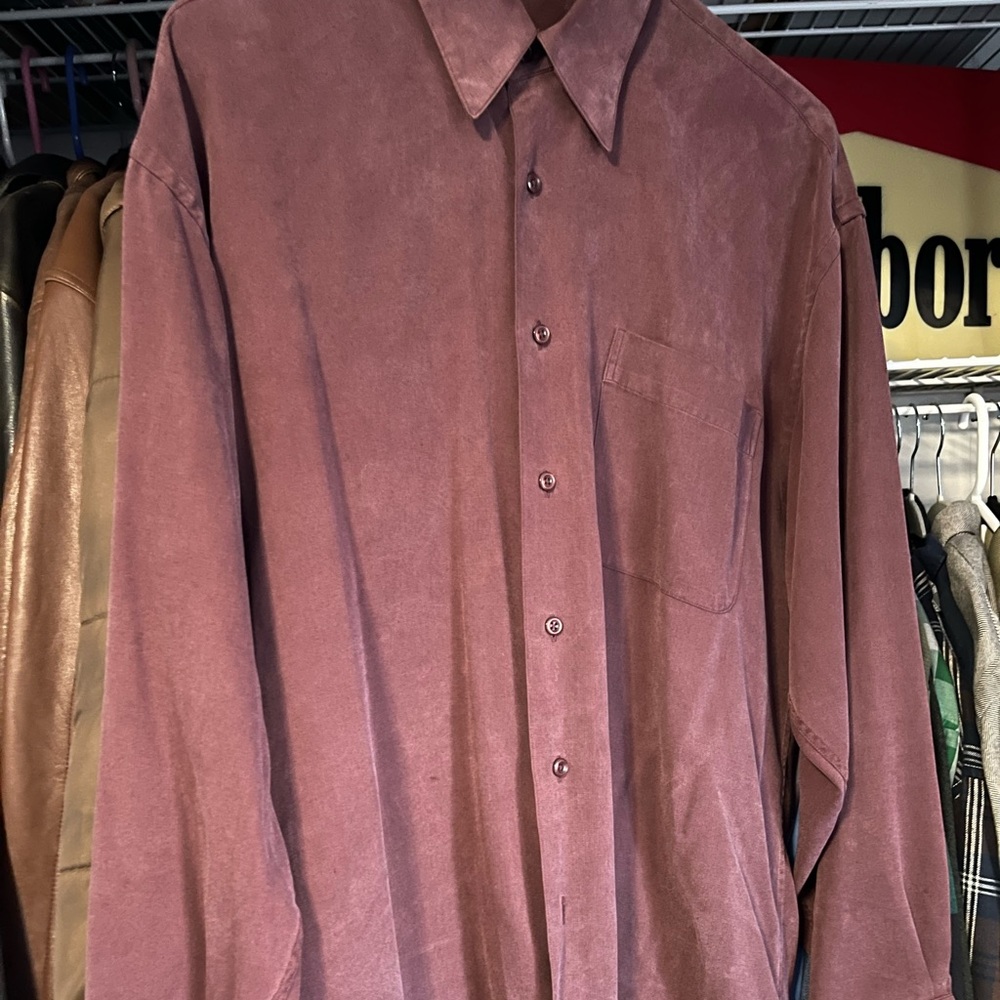 Maroon soft Button up